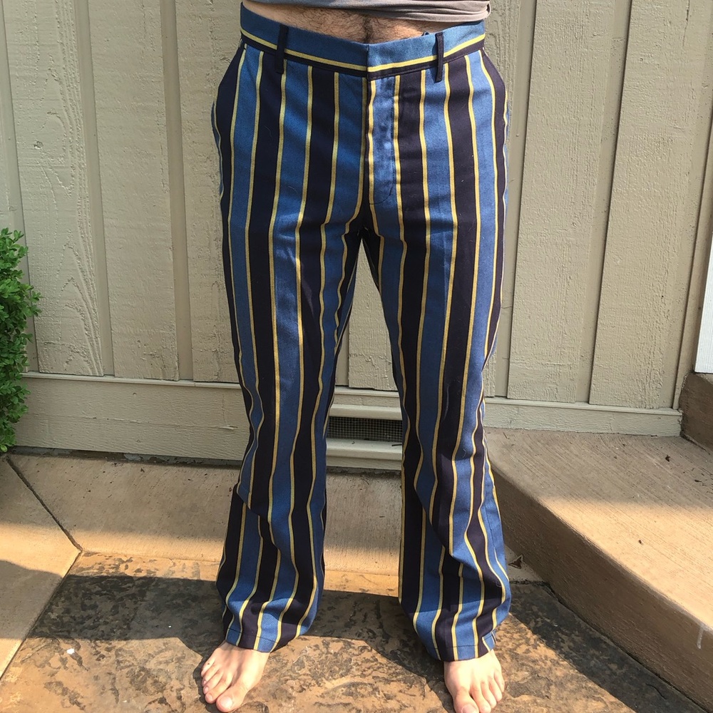 Madcap England ~ Offbeat 60s Stripe Flared Trousers